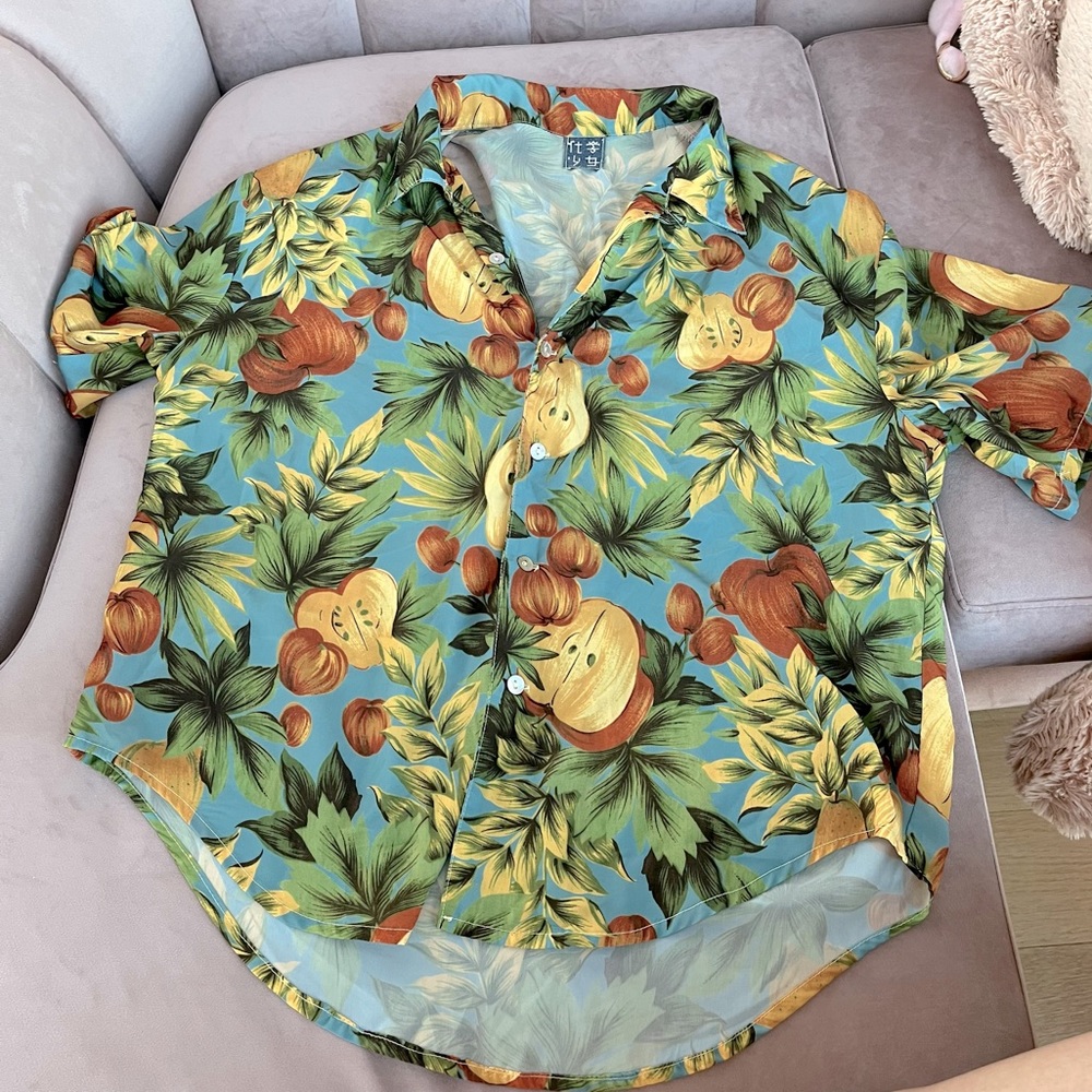 Tropical Hawaiian Shirt - Apples and Pears 🍐